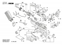 Bosch 3 603 BA1 001 Pbs 75 A Belt Sander 230 V / Eu Spare Parts